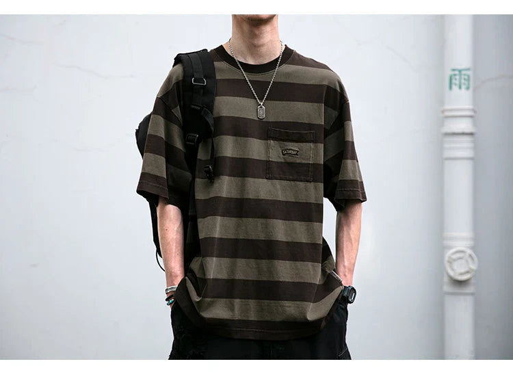 Saturday Striped Cotton T-Shirt