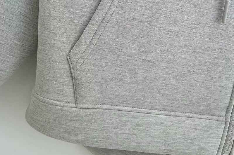 Trendy Cozy Vintage Zipper Hooded Sweatshirt