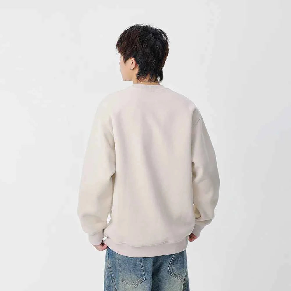 Soft Embroidered Crew Neck Sweatshirt