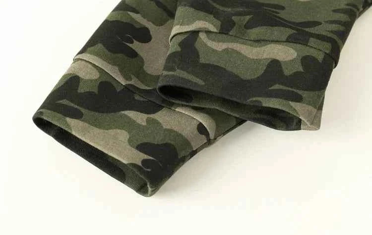 Retro Japanese Camouflage Long Sleeve Sweatshirt