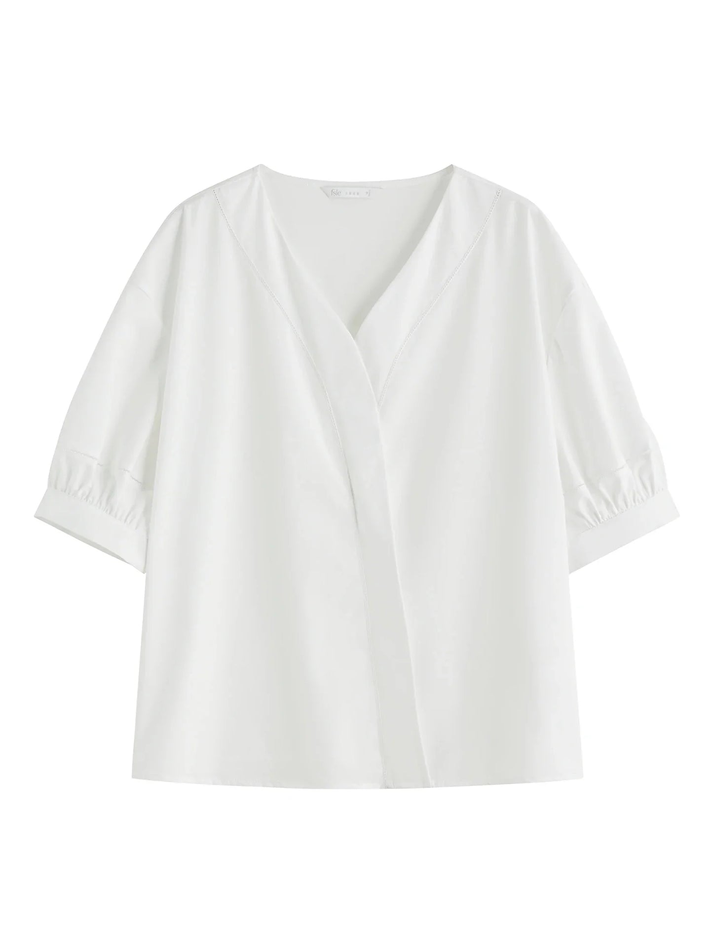 Women Classic Effortless Summer V-Neck Linen Shirt - Luxuryurbanwear