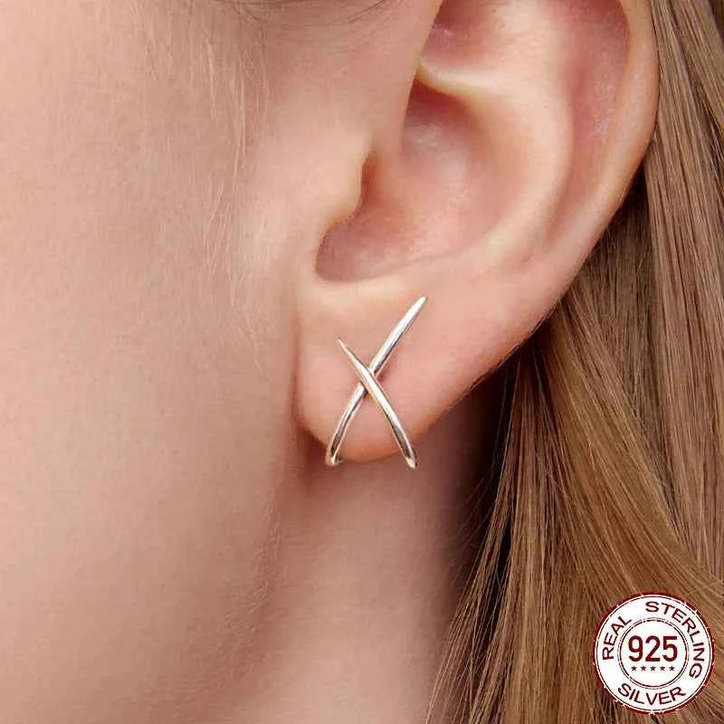 Cute Gold Plated Sterling Studs Silver Earring