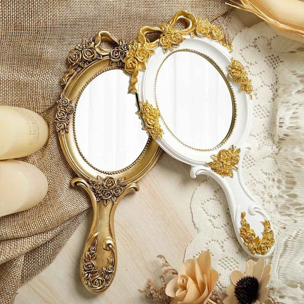 Vintage baroque Hand Mirror