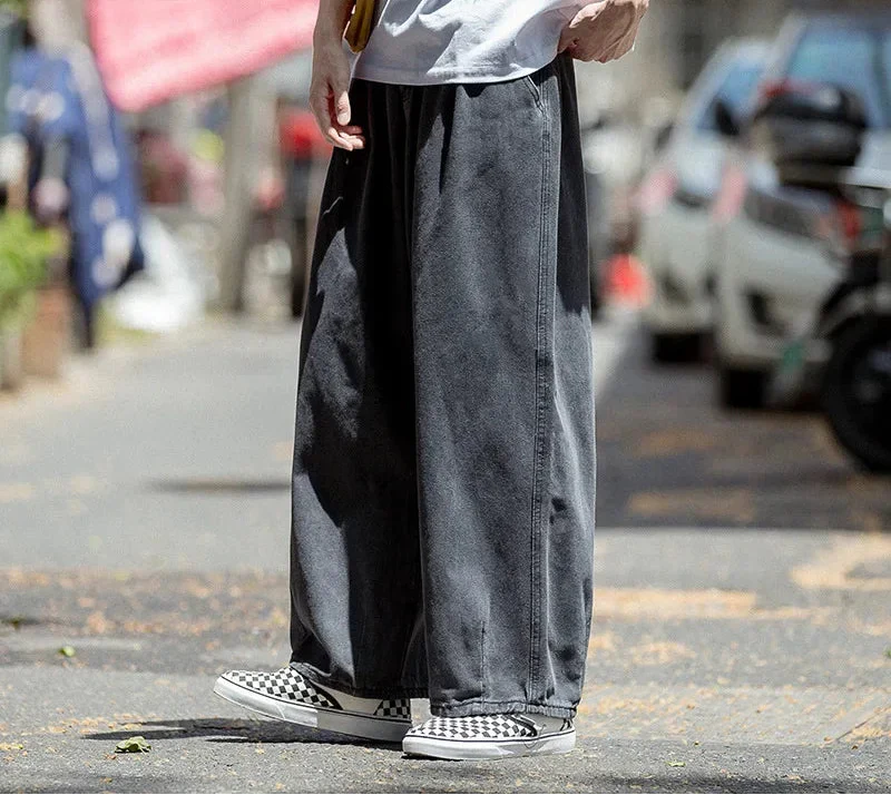 Streetwear Fashionable Straight Leg Denim Jeans - Luxuryurbanwear