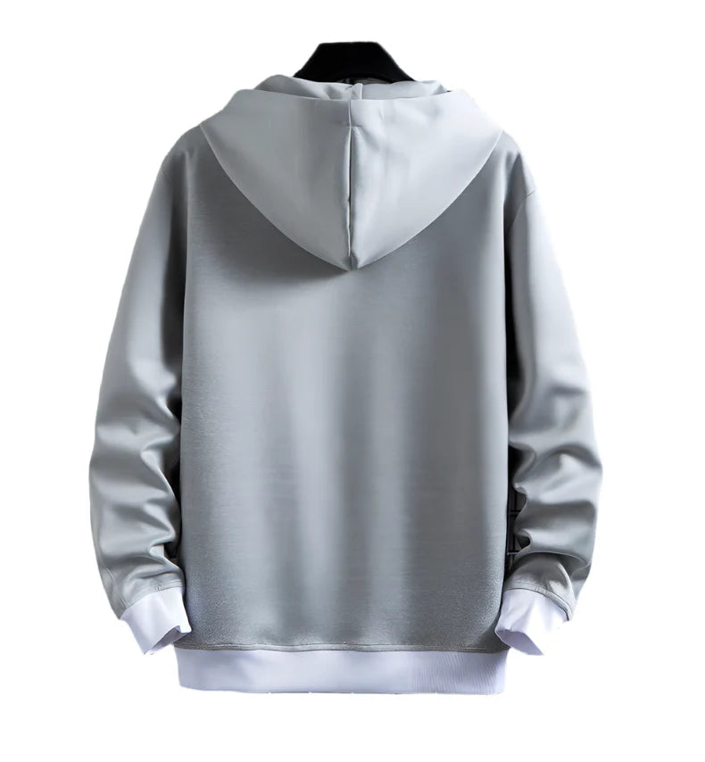 Gridline Contrast Hoodie
