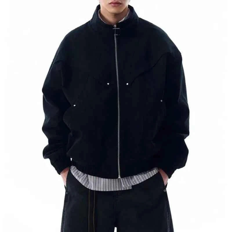 Japanese Style Loose Fit Workwear Casual Jacket