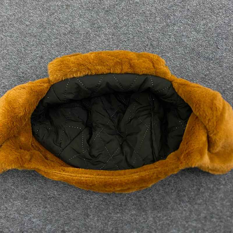 Soft Alien Snail Faux Fur Ice Hat