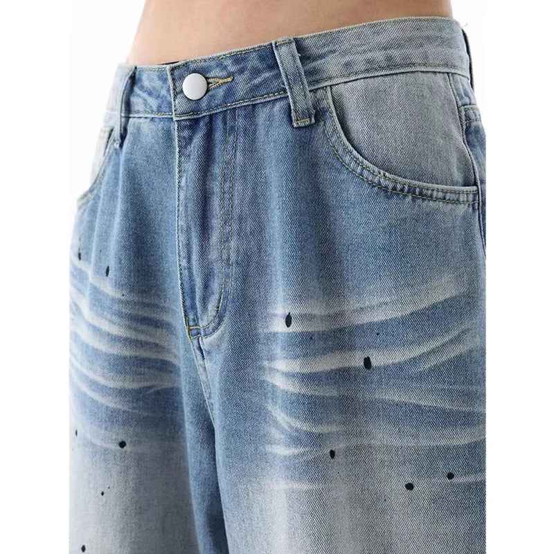 Retro Boy Freind Vintage Oversized Blue Casual Jeans
