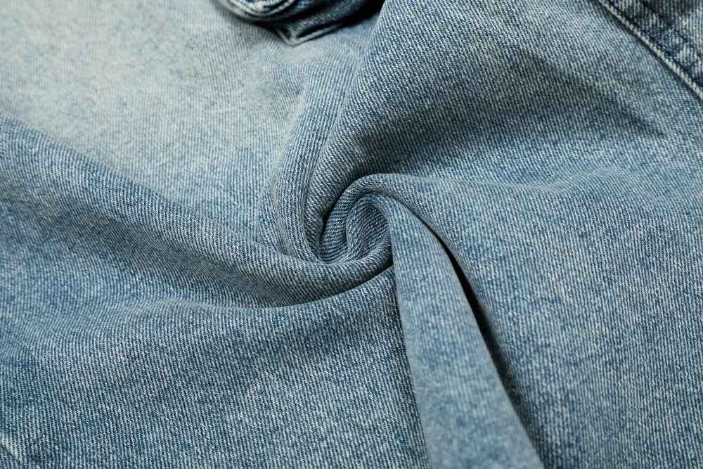Streetwear Distressed Multi Pocket Wide Leg Denim Jeans