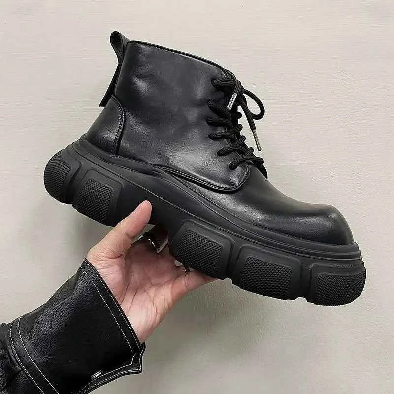 Extra Height Thick Bottom British Classic Shoes