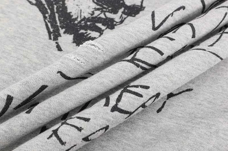 Preppy Hip Hop Oversized Printed Sweatshirt