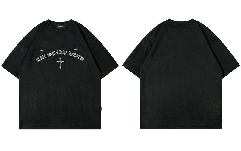 Latin Cross Embroidery T-Shirt