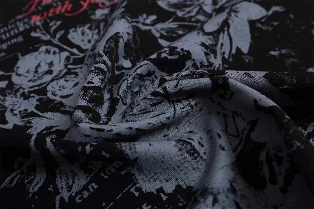 Casual Retro Graphic Loose Fit Cotton T-Shirt