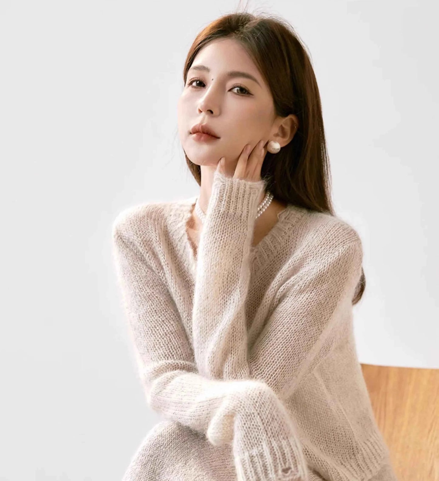Winter Cozy Vibes Elegant Knitting Cardigan