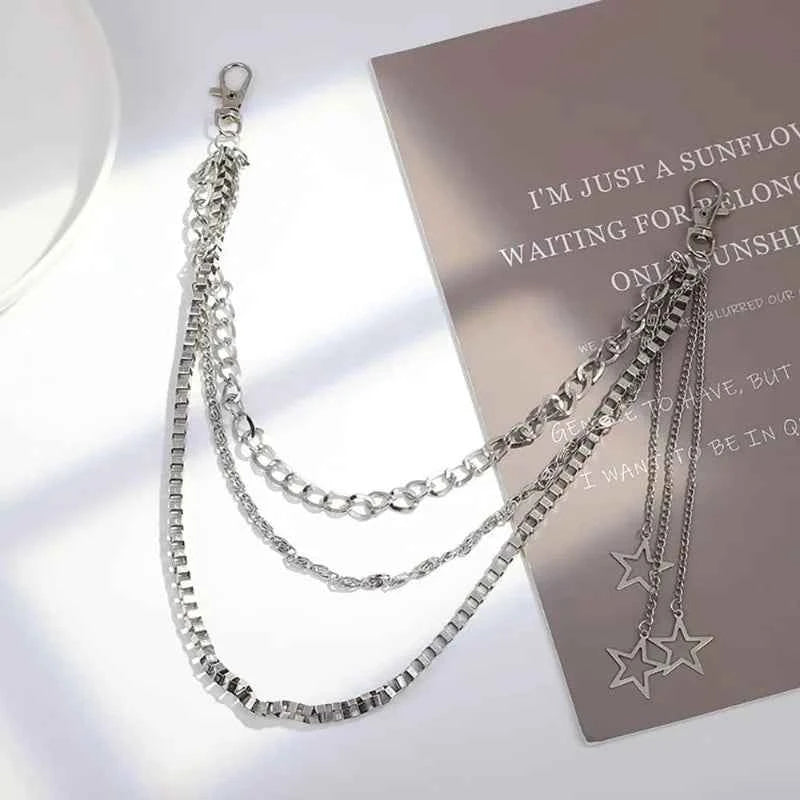Y2K Star Punk Jeans Chain