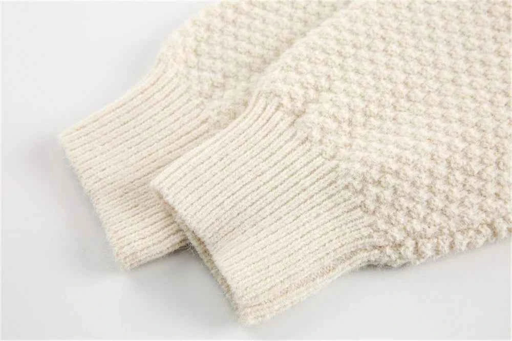 Elevated Cozy Color Block Patchwork Knit Sweater