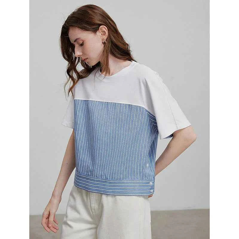 Stylish Floral Print Short Sleeve T-Shirt