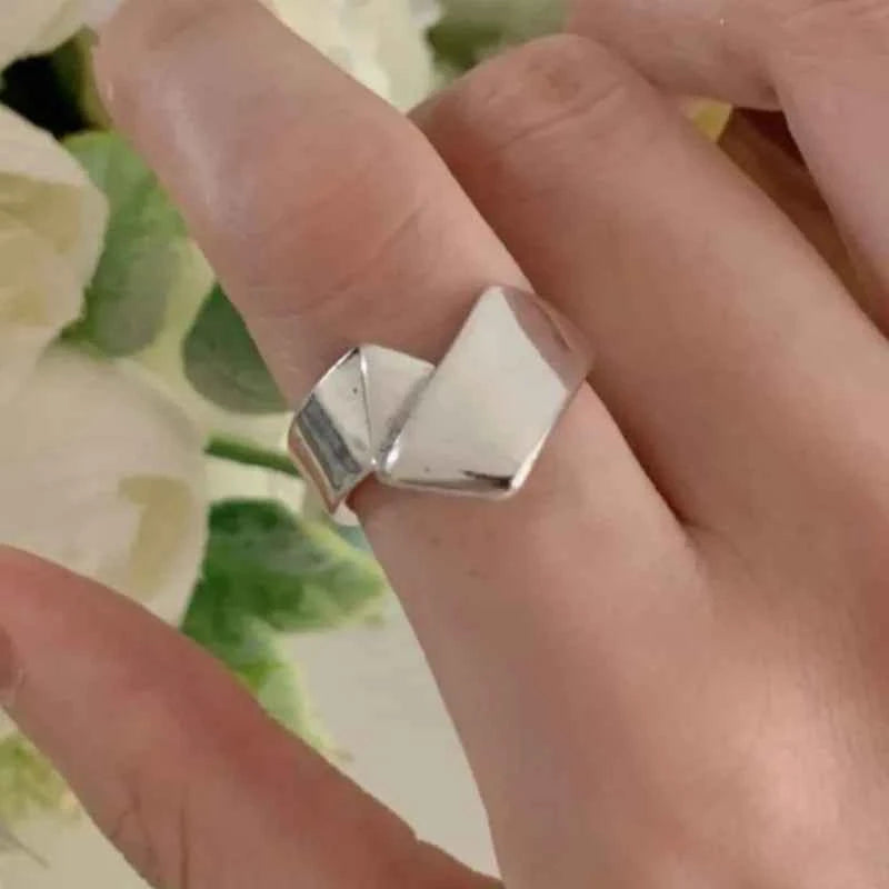 Original Geometry Sterling Silver Irregular Ring