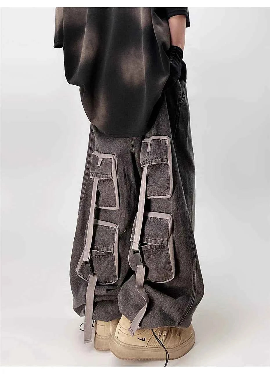 Work & Play Baggy Wide Leg Denim Jeans