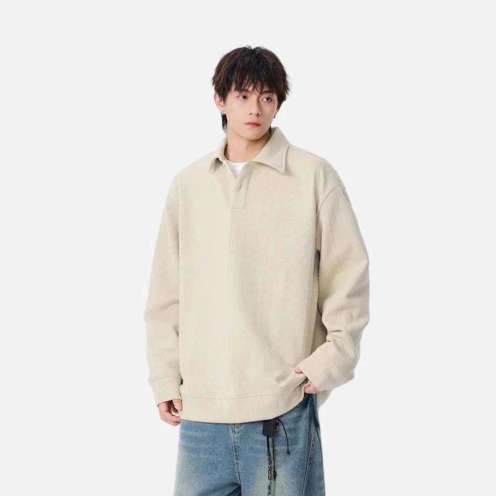 Winter Signature Hip Hop Polo Sweatshirt