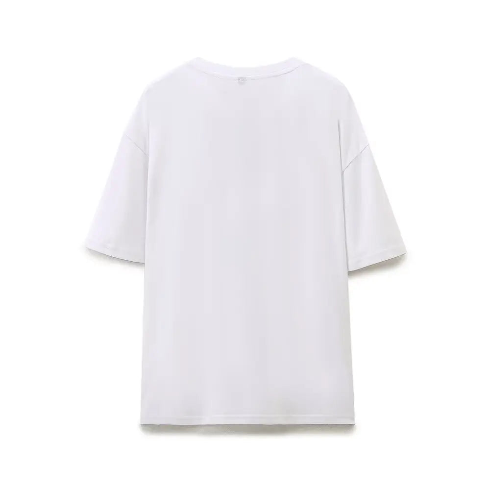 Vibrant Loose Print Cotton T-Shirt - Luxuryurbanwear