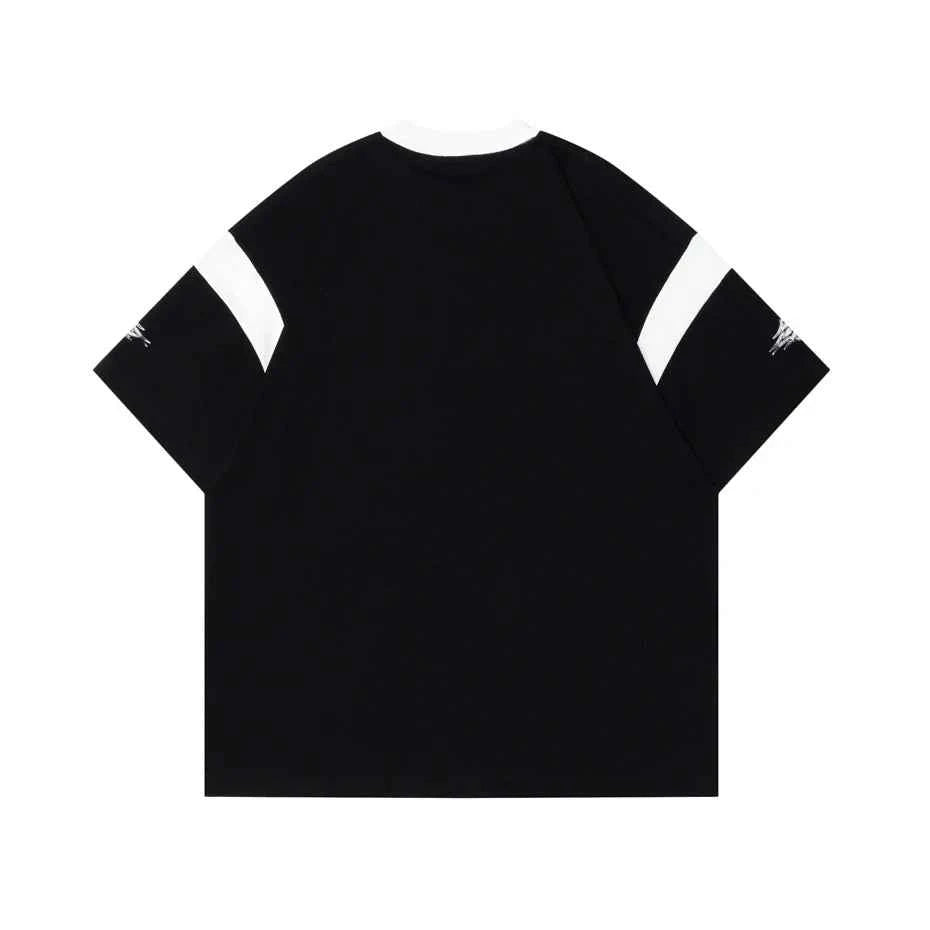Y2K Chic Oversized Letter Print Short Sleeve T-Shirt
