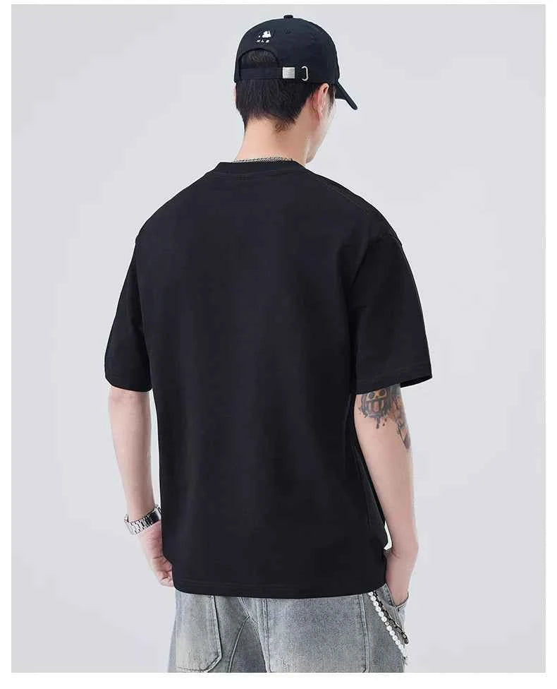 Versatile Heavyweight Henley Neck T-Shirt