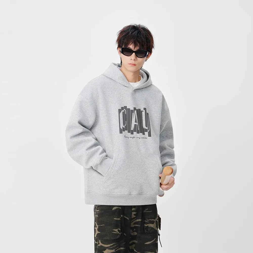 Versatile Winter Graphic Print Casual Hoodie