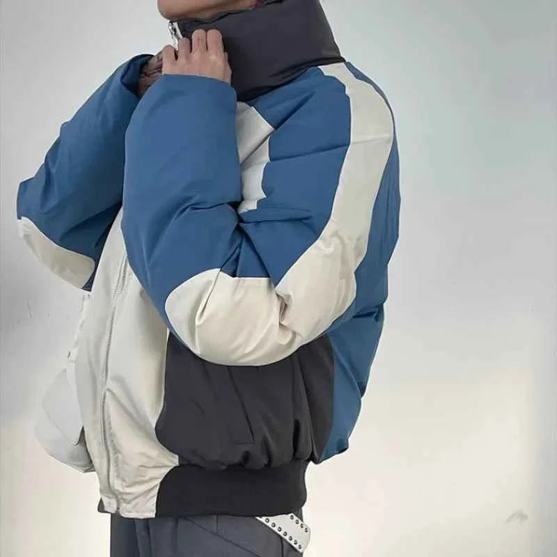 Vintage Patchwork Cotton Padded Winter Jacket