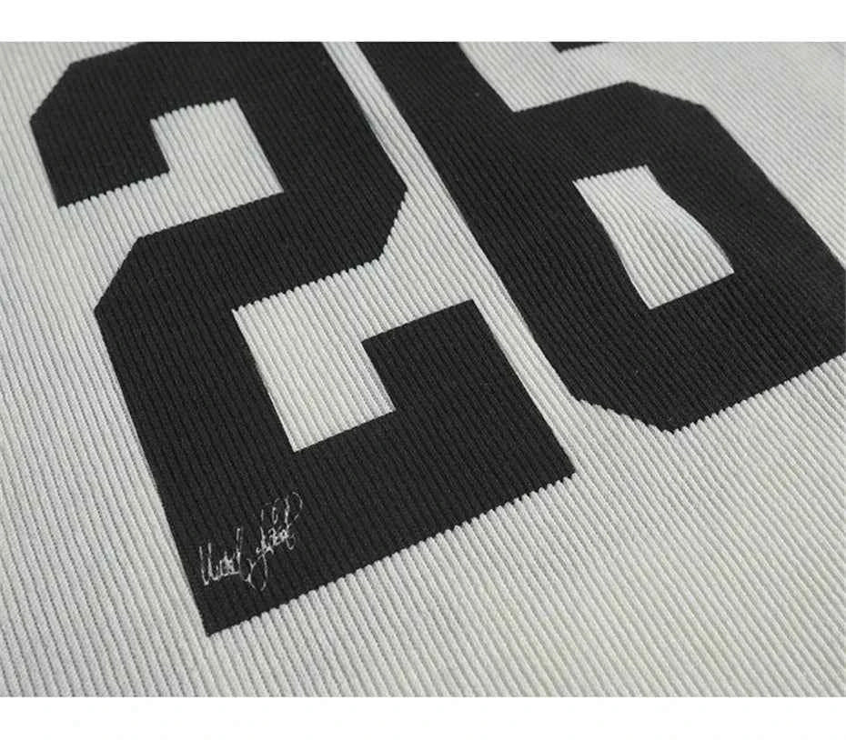 Vintage Oversized Letter Print Jersey T-Shirt
