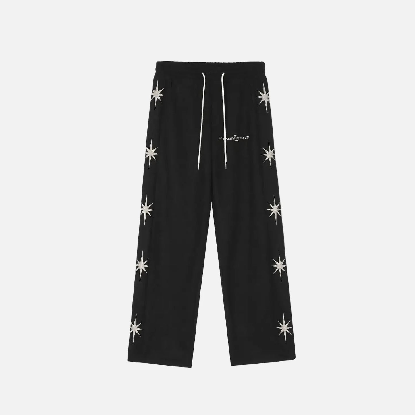 Streetwear Loose Casual Wide Leg Letter Sweatpants - Luxuryurbanwear