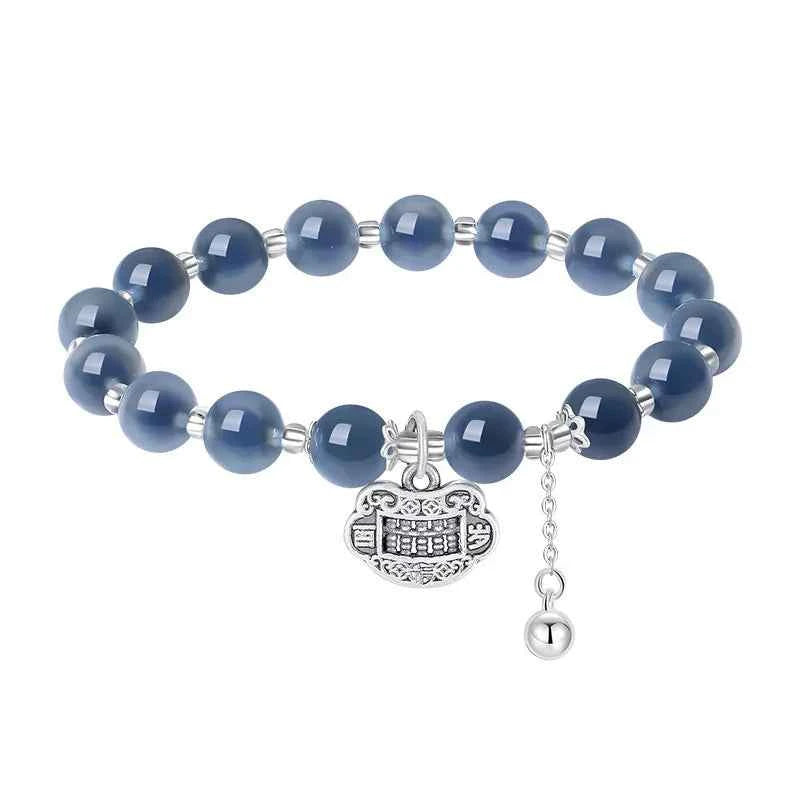 Agate Heart Tibetan Silver Bracelet