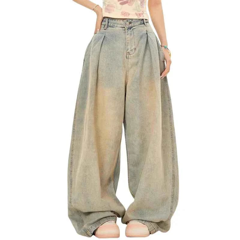 Retro Baggy Low Waisted Wide Leg Jeans