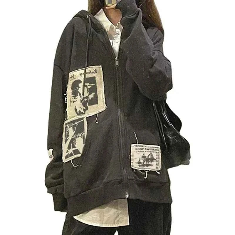Streetwear Chic Letter Print Cool Sweatshirt