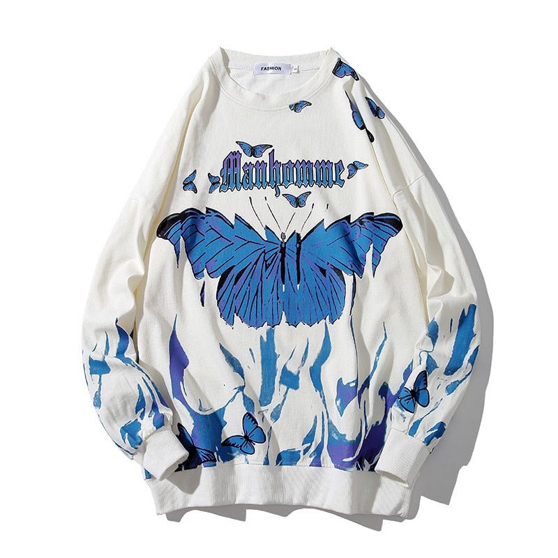 Butterfly Fire Flame Sweatshirt
