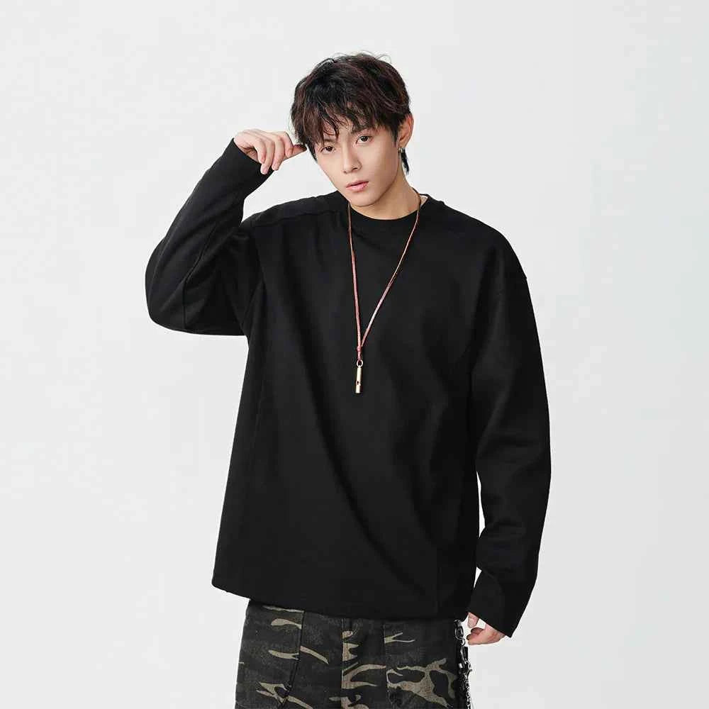 Plush Solid Color Casual Long Sleeve T-Shirt