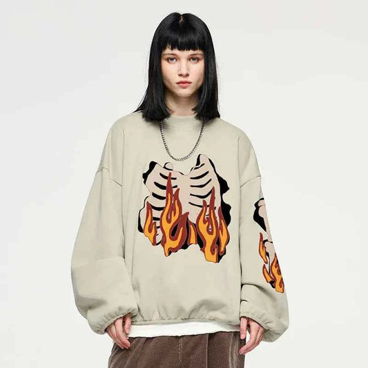 Sweat Flaming Skeleton