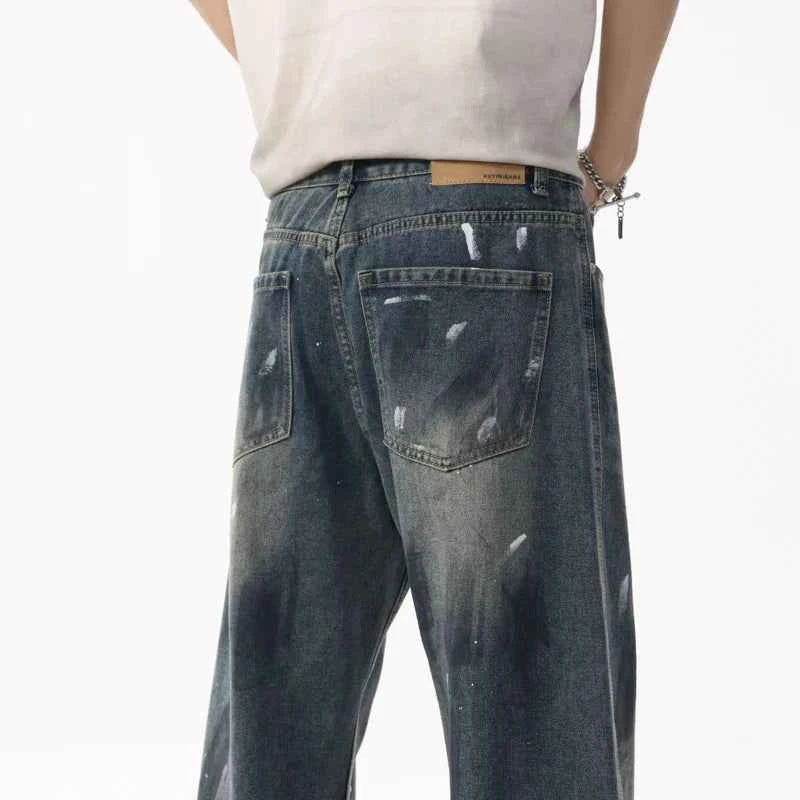 High Quality Loose Graffiti Straight Jeans
