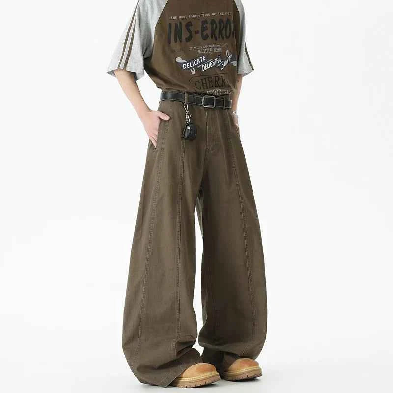 Y2K Flattering Japanese Style Wide Leg Pants