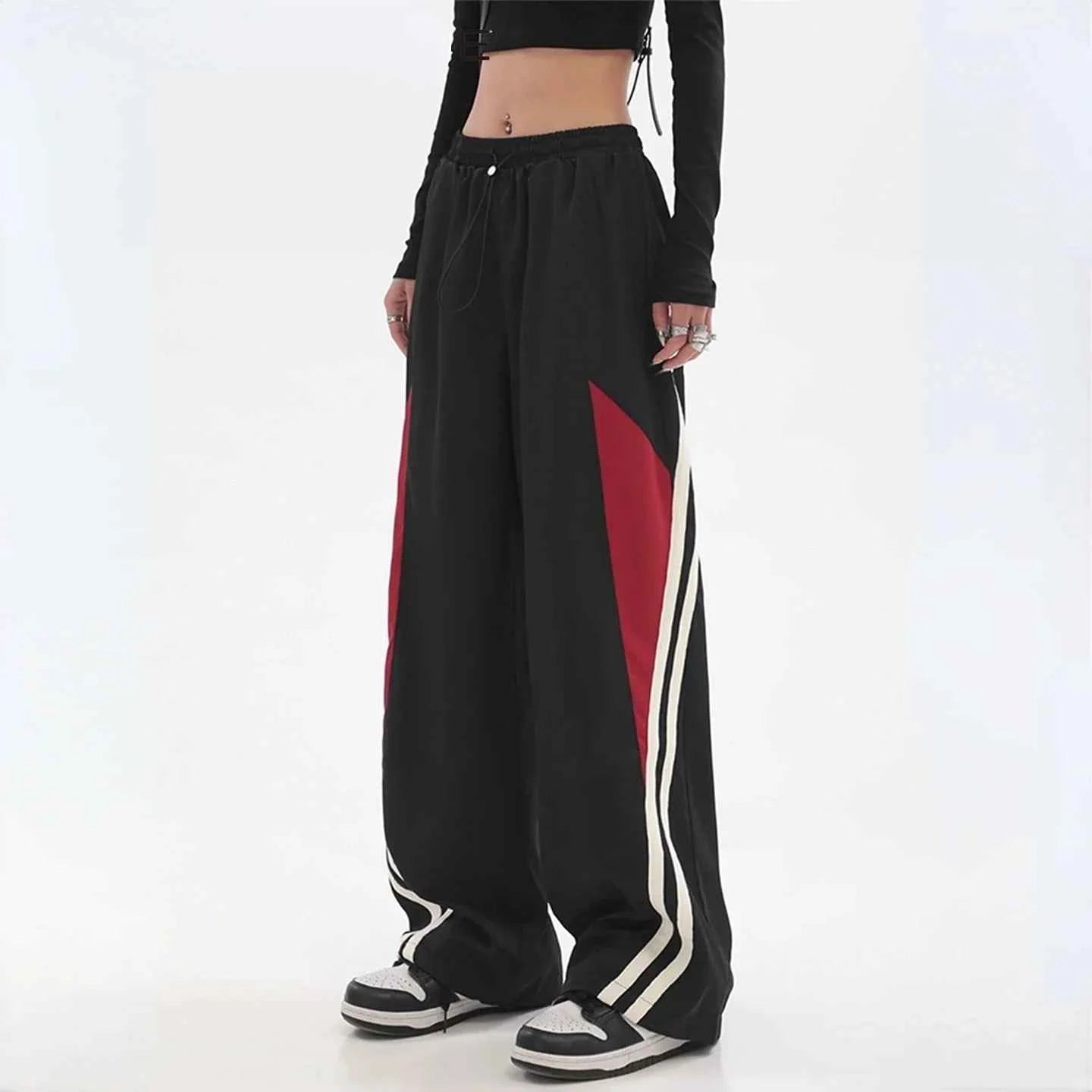 Striped Vintage Hip Hop Jogging Sweatpants