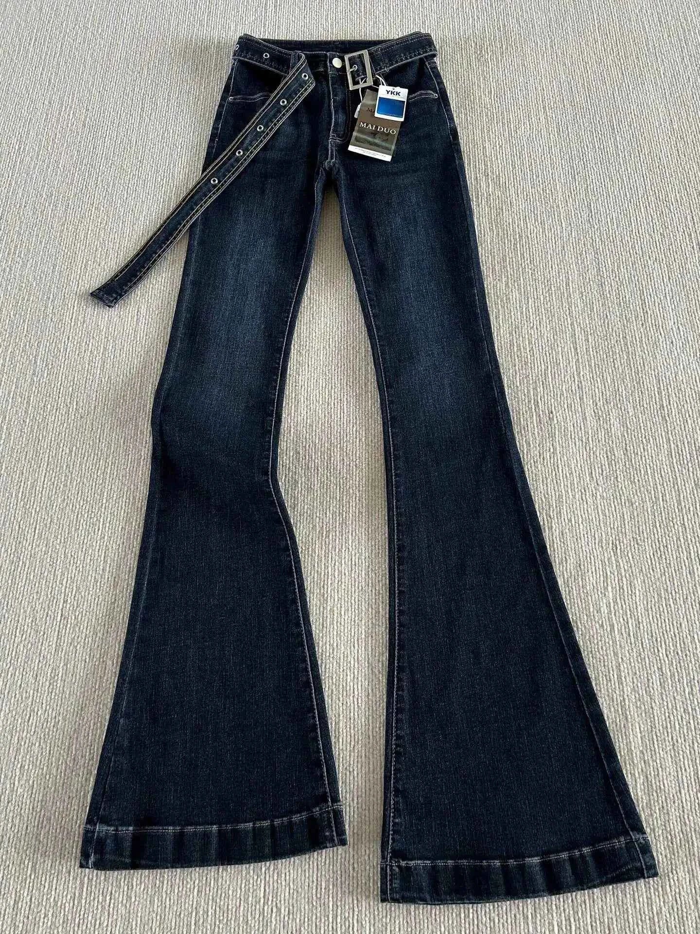 Women Flare Mid-Waist Cool Jeans
