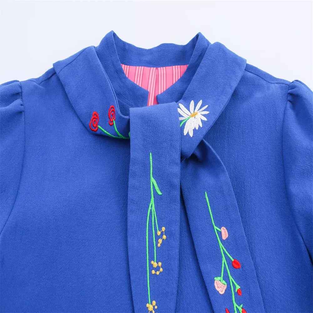 Embroidered Art Patch Casual Jacket