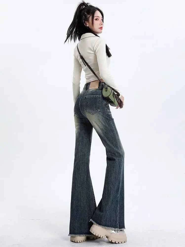 Slimming High Waist Blue Skinny Jeans