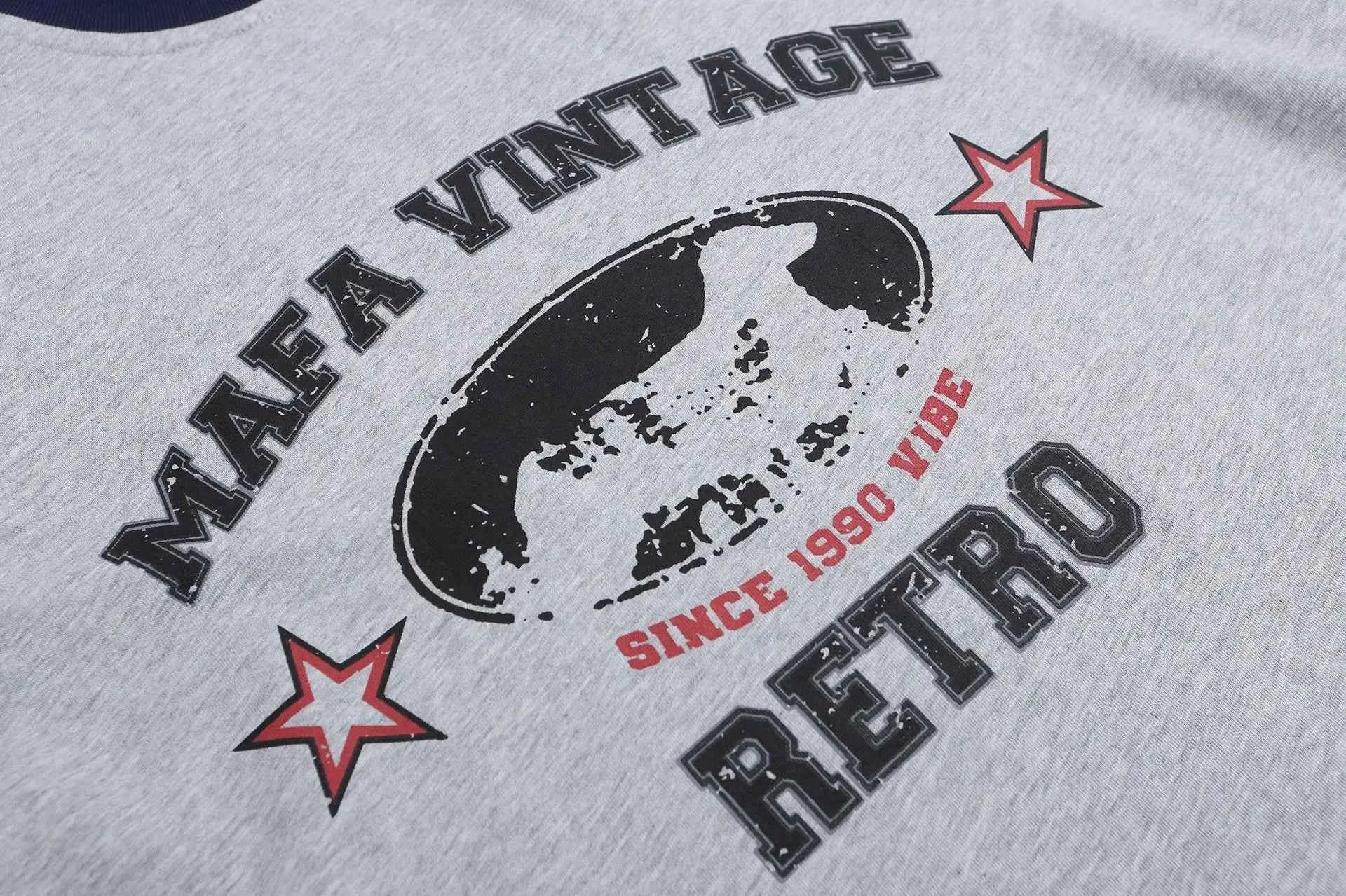 Durable Retro Patchwork Casual Cotton T-Shirt