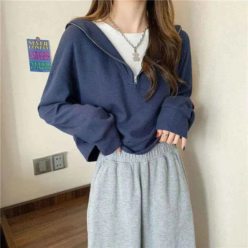 Yasuk Autumn Winter Casual Retro Sweatshirt