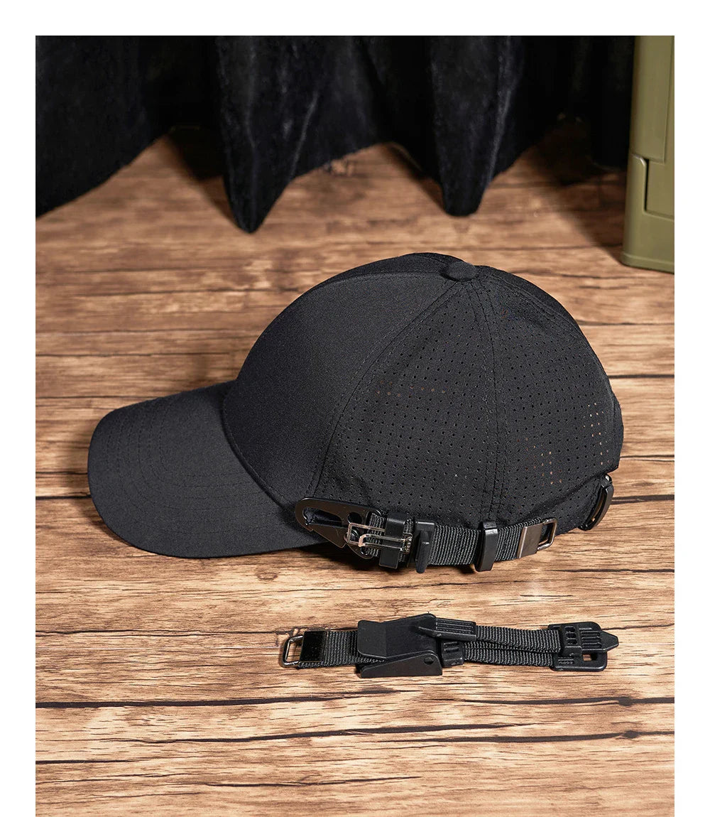 Plain Black Adjustable Cap