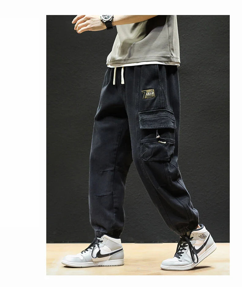 Straight Fit Elastic Ankle Length Pants