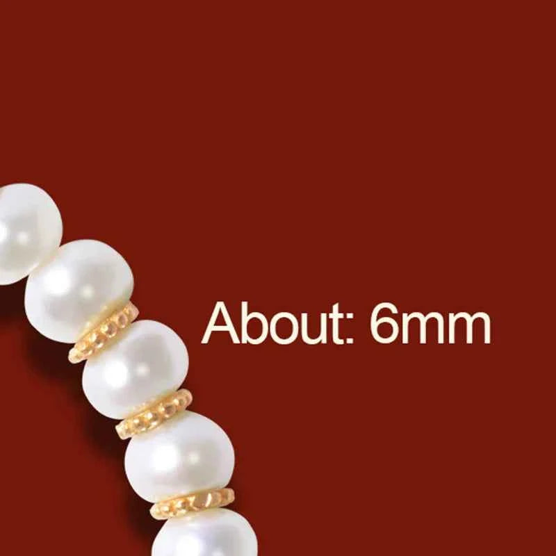 Women White Freshwater Pearl Bracelet