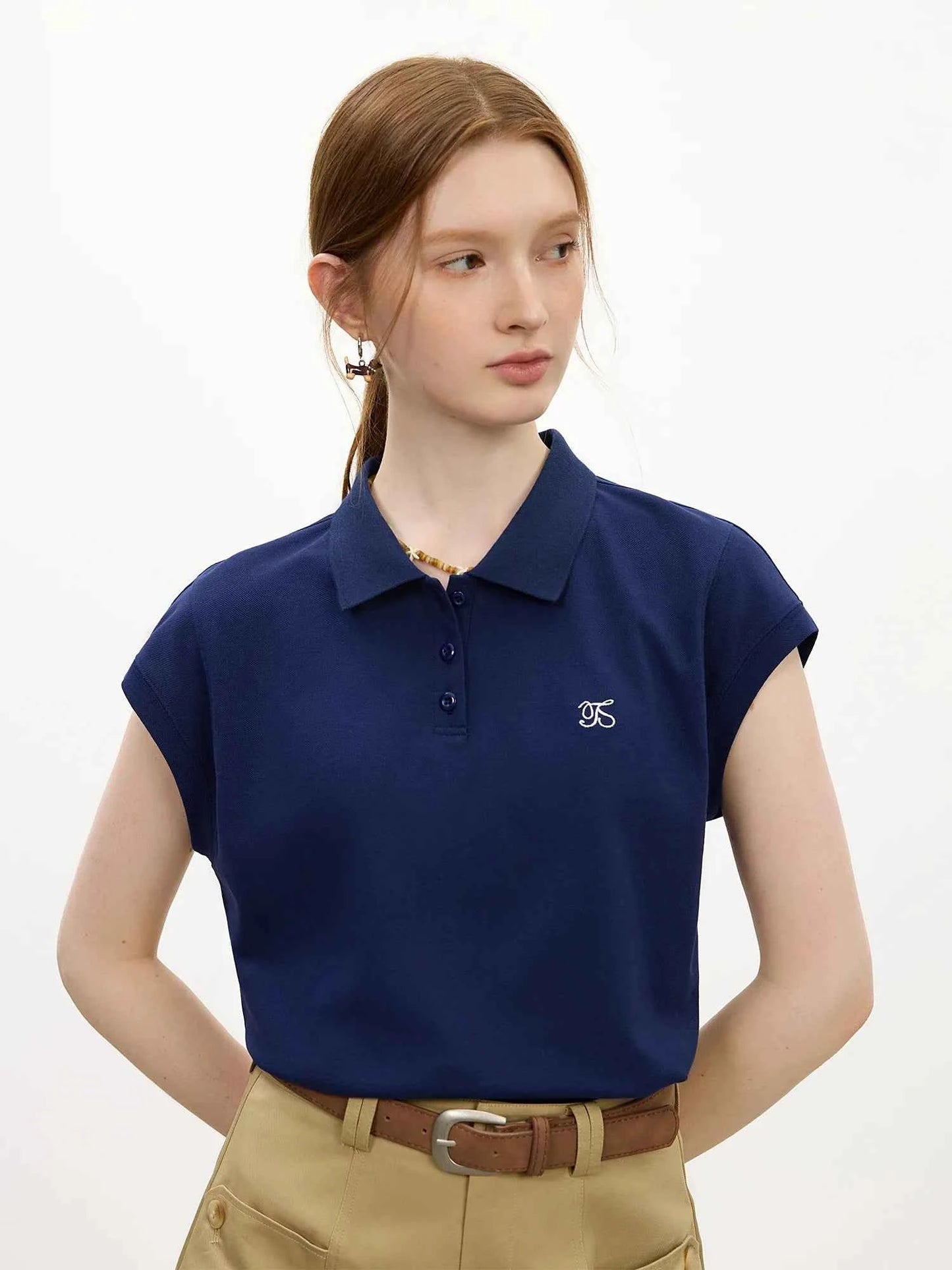 Women Youthful Summer Sporty Linen Blend T-Shirt