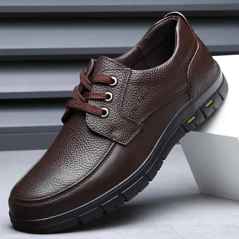 Luxury Lightweight Business Lace-Up Leather Shoes